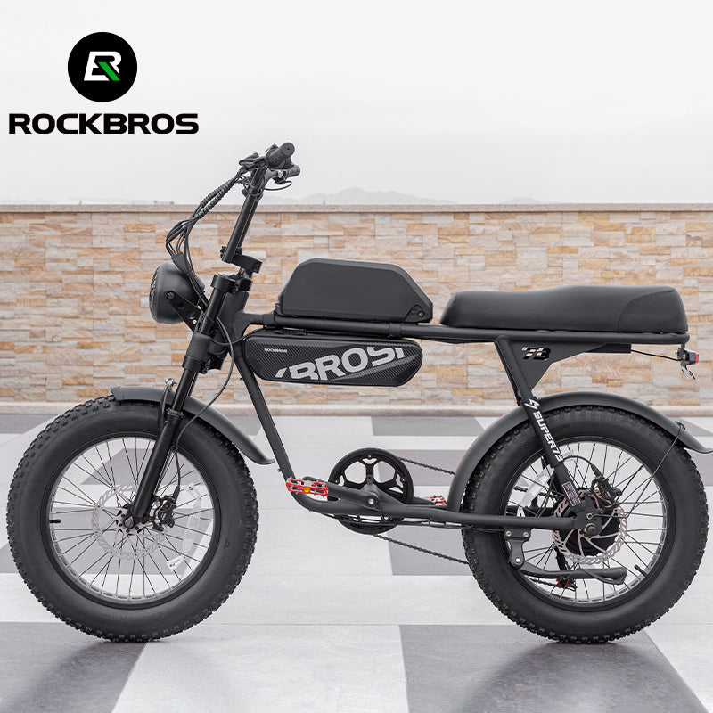 ROCKBROS E-Bike Bag top Tube Front Frame Bag Black Waterproof 4.5L Beam Storage Package