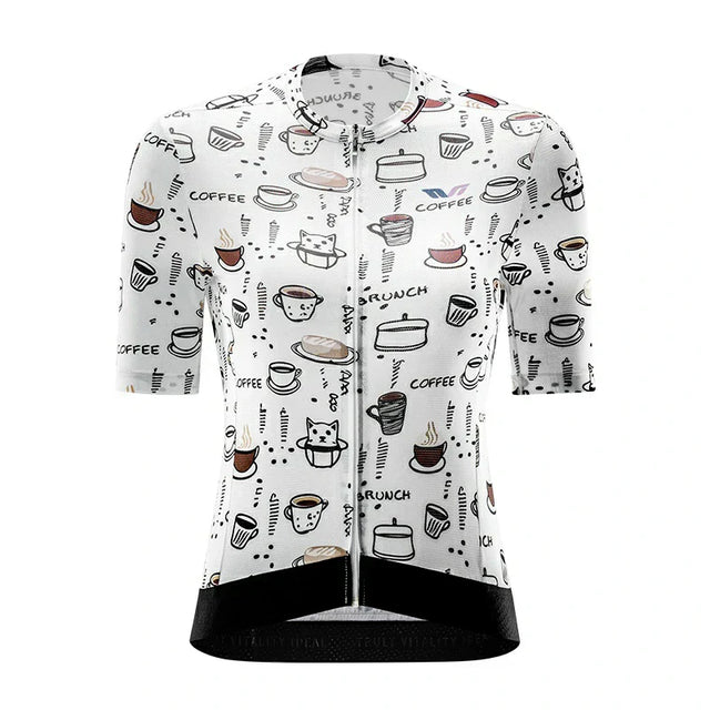 TVI ROCKBROS Elements Print Female Cycling Top Short-Sleeved Jersey