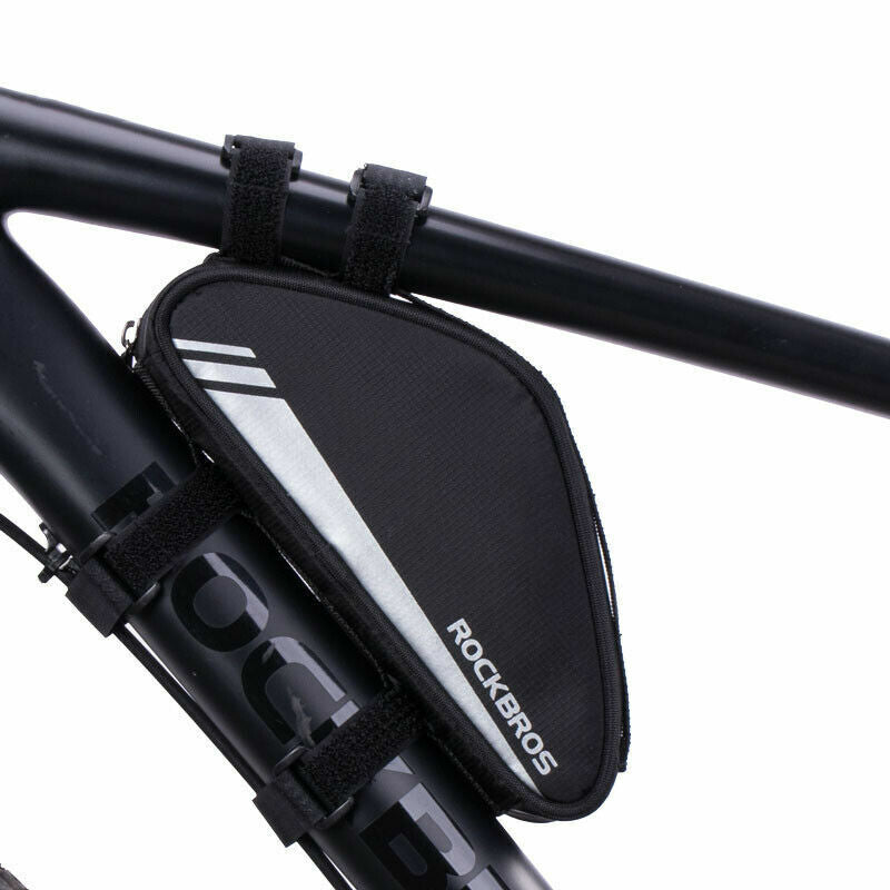ROCKBROS 0.7L Bicycle Frame Bag - Reflective, Tool-free Install