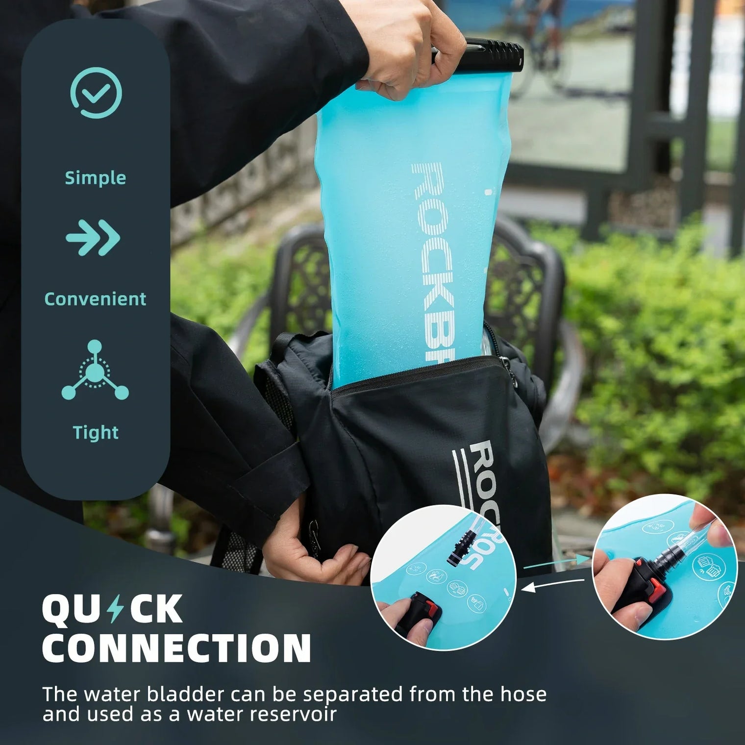 ROCKBROS Hydration Bladder 2L Water Reservoir