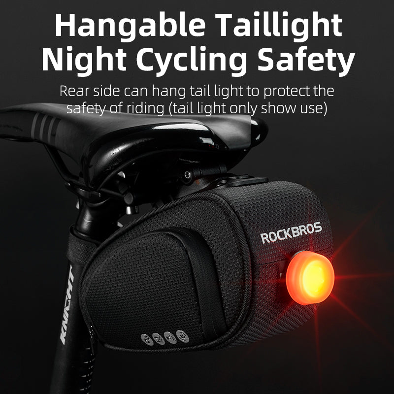 ROCKBROS Bike Saddle Bag Bike Bag Under Seat Bag Bicycle Seat Pack Pouch