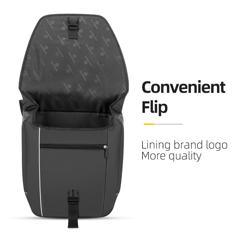 Super 30-Litre Bicycle Saddlebags in Black