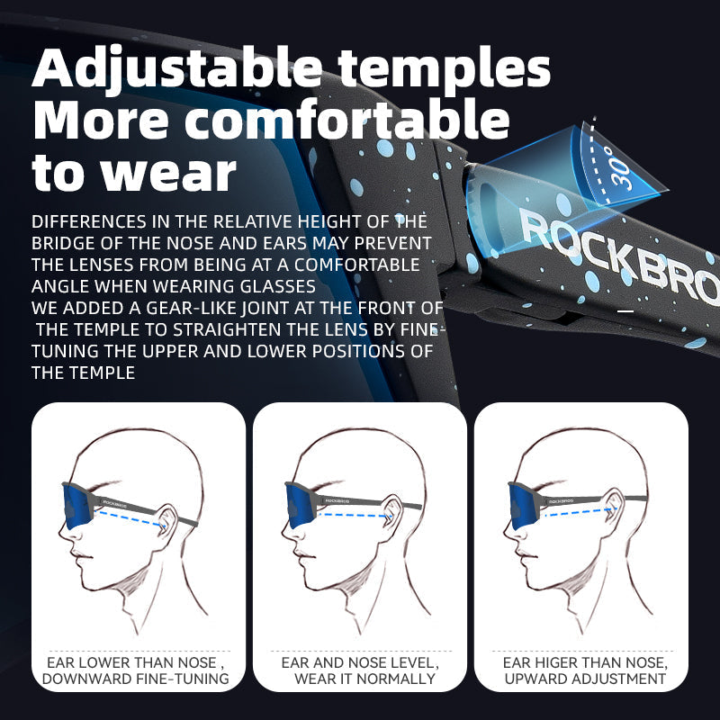 ROCKBROS Sports Polarized Sunglasses for Men Women UV400 Protection Sunglasses for Cycling Running Biking