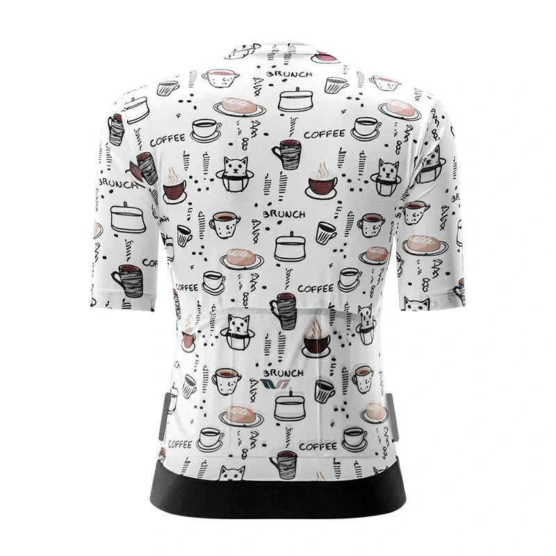 TVI ROCKBROS Elements Print Female Cycling Top Short-Sleeved Jersey