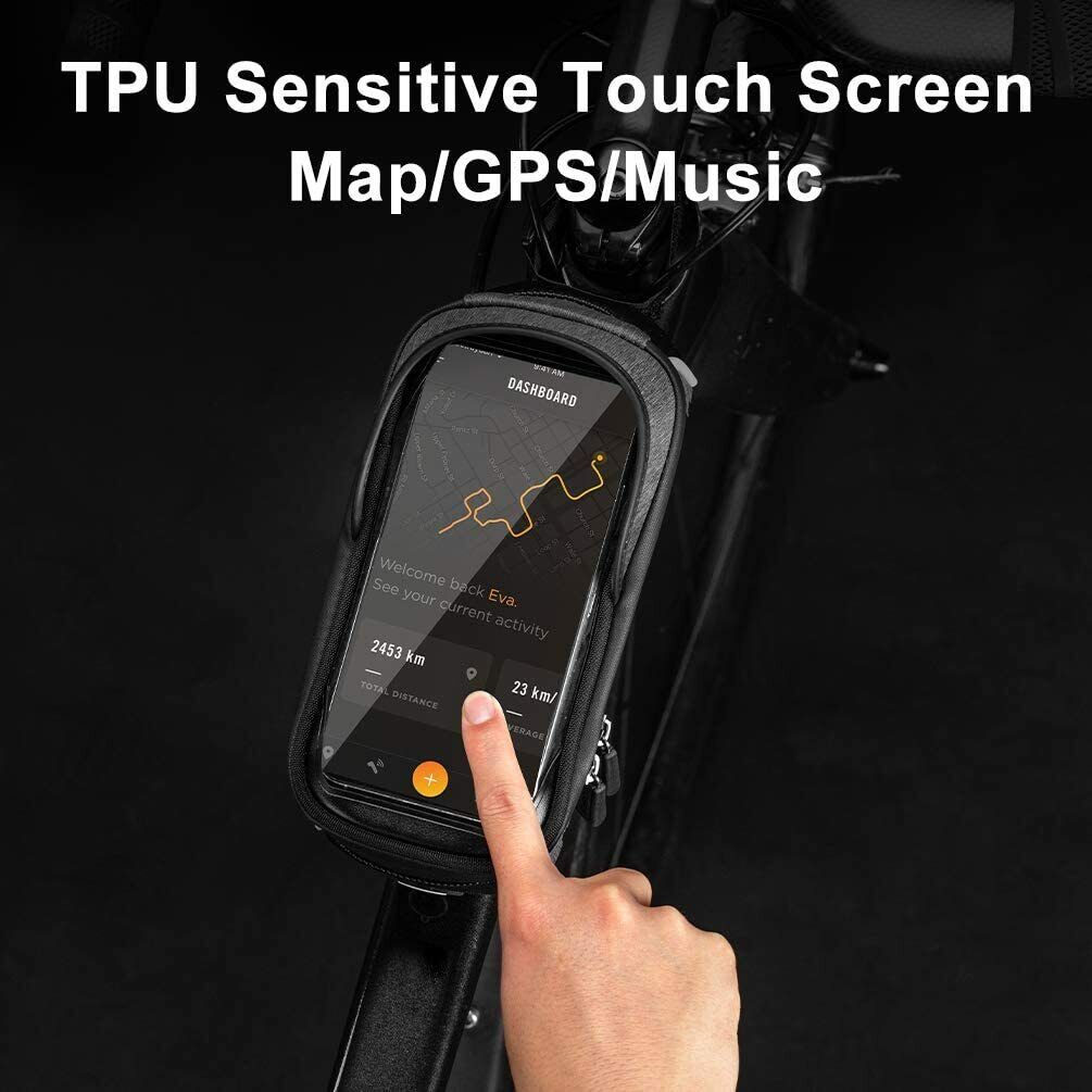 ROCKBROS Mobile Phone Bag Waterproof Touch Screen Fit 6.5in