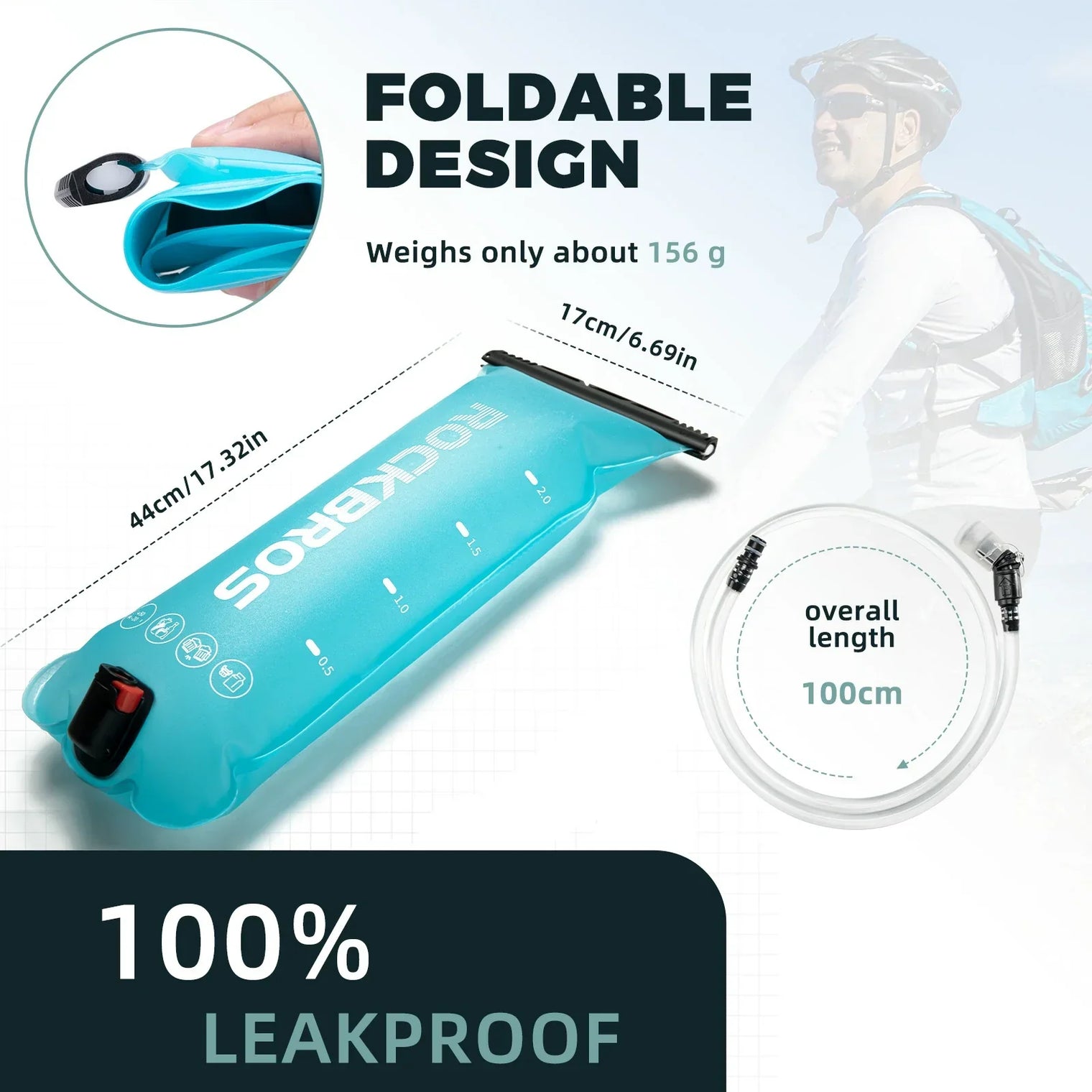 ROCKBROS Hydration Bladder 2L Water Reservoir