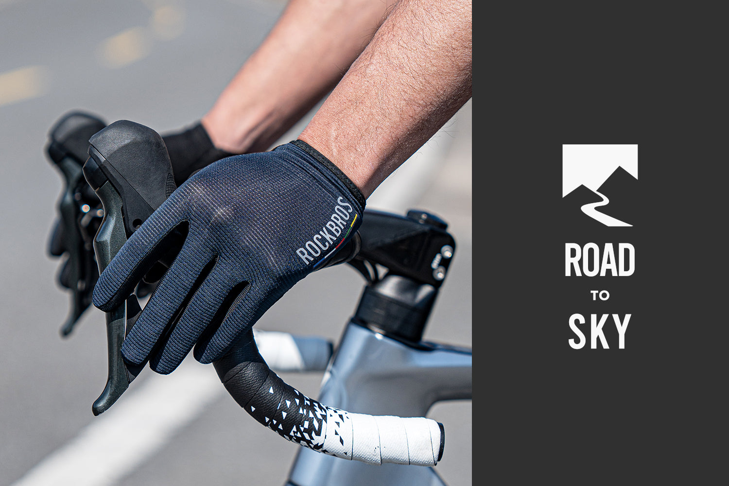【ROAD TO SKY】by ROCKBROS Anti-Slip Cycling Gloves in Various Colours