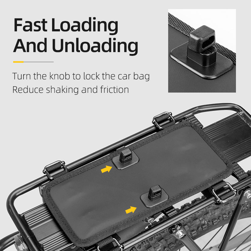 Super 30-Litre Bicycle Saddlebags in Black