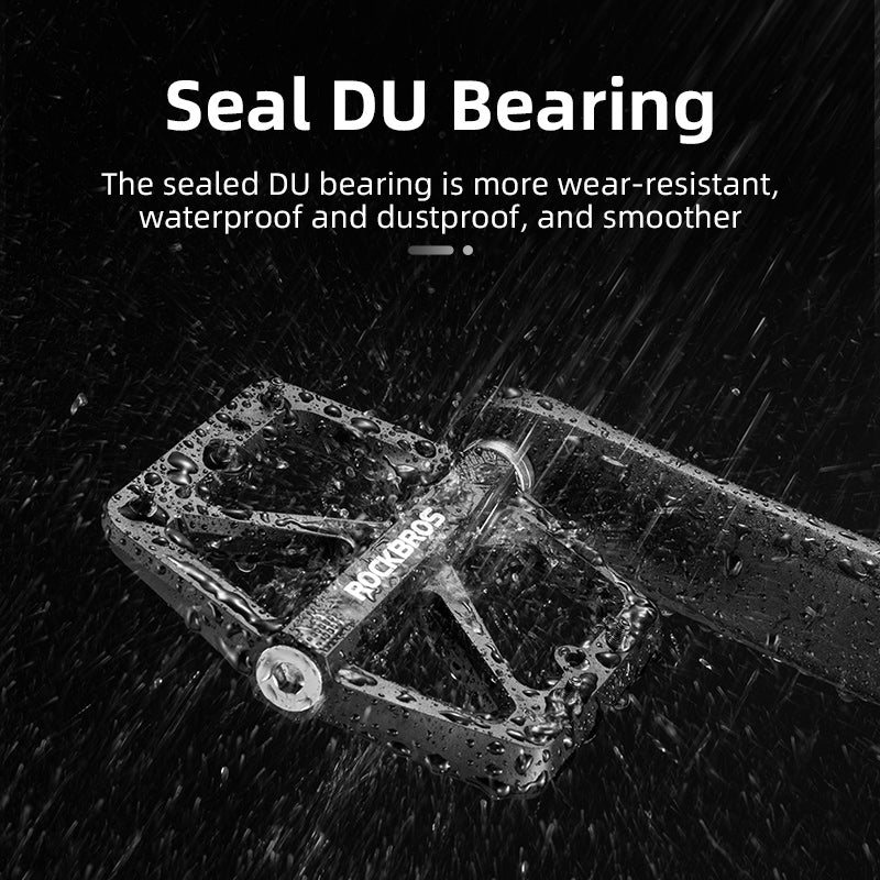 ROCKBROS Large Nylon Composite Bike Pedals in Black (Pair)