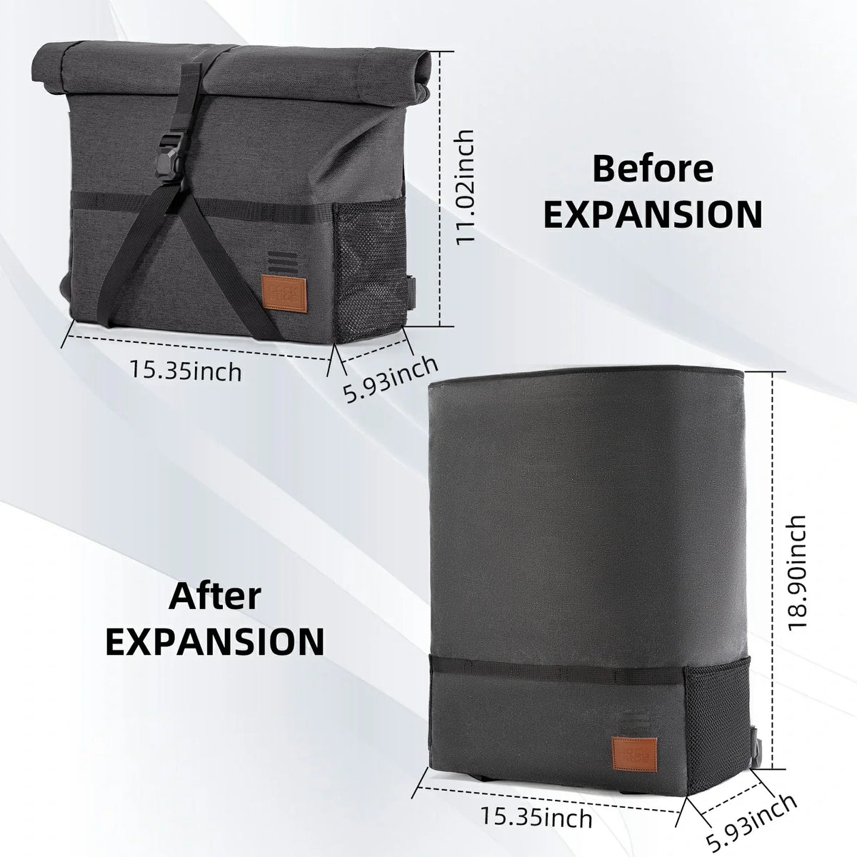 ROCKBROS Bike Handlebar Folding Bike Bag Bike Accessories Bike Storage 8L-10L