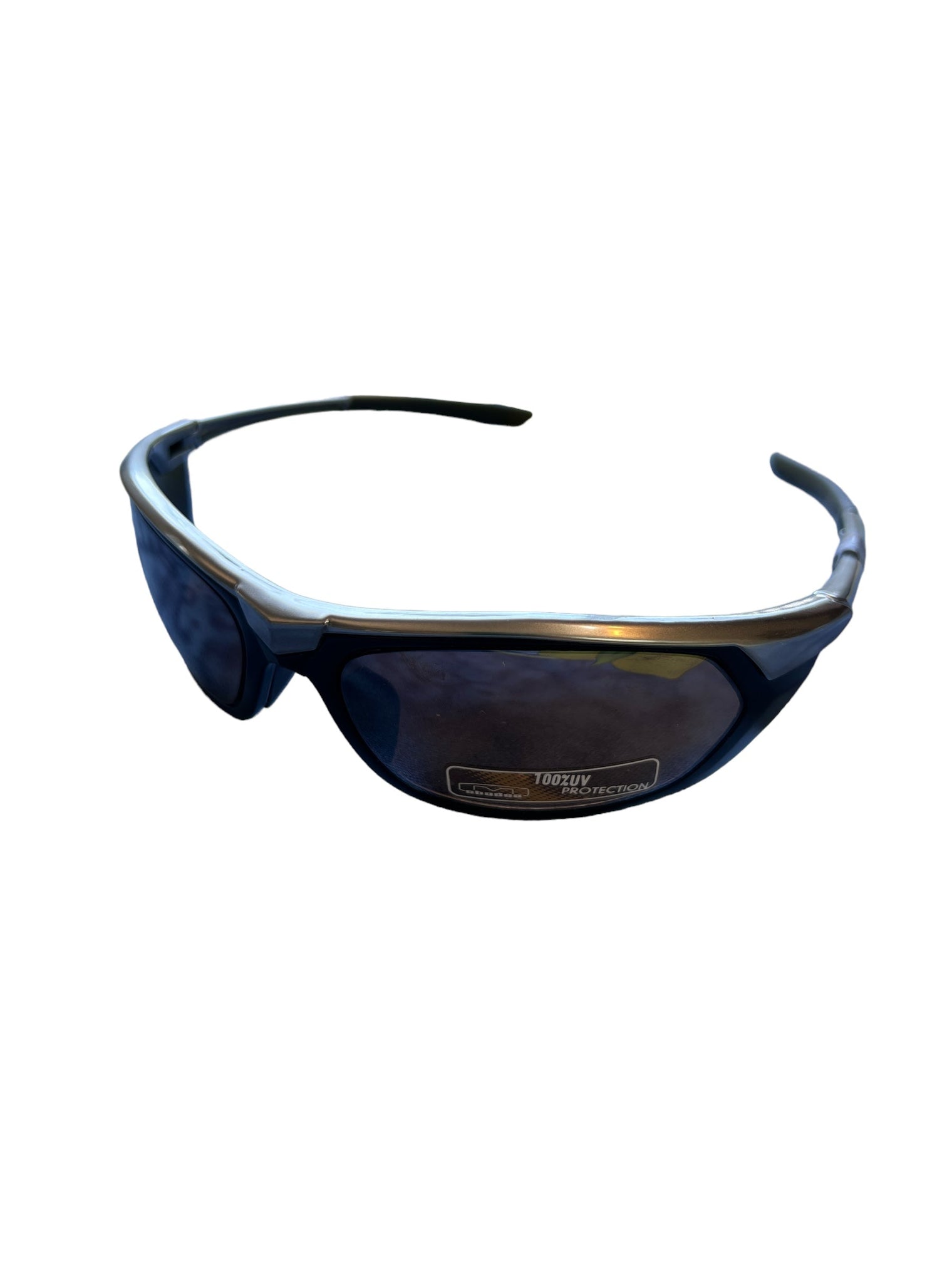Mountain Shades Rotor Sunglasses, Silver / Black with Brown Lenses
