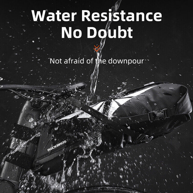 ROCKBROS Bike Saddle Bag Foldable 8L Waterproof Bicycle Seat Bag Tail Bag