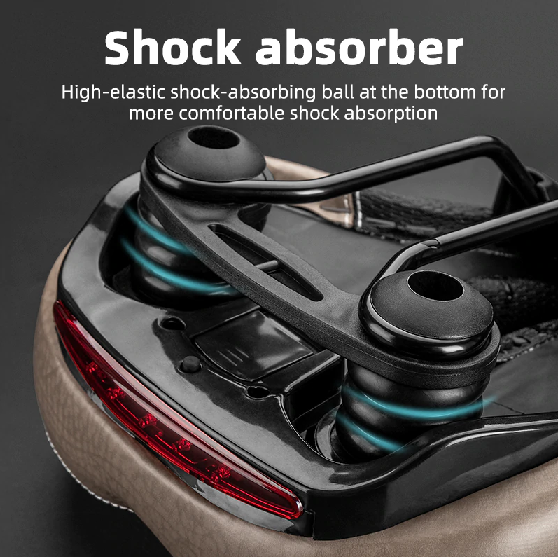 ROCKBROS Bicycle Saddle Seat Cushion with Taillight Breathable Softlou