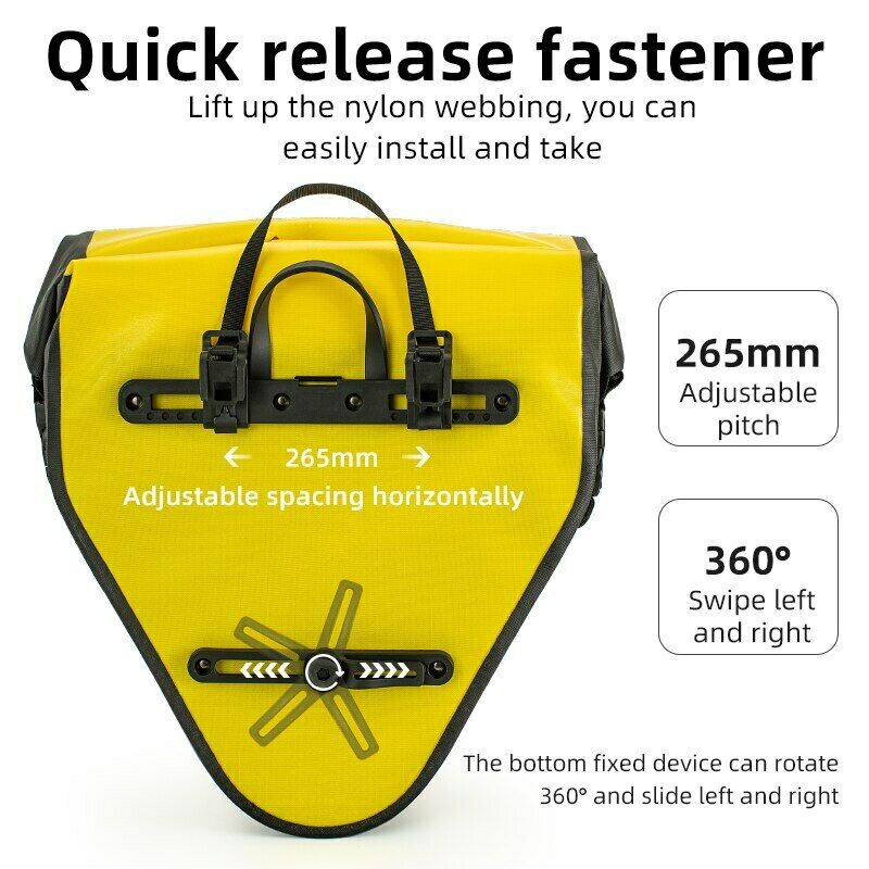 ROCKBROS Large Triangle Bicycle Saddlebag in Yellow
