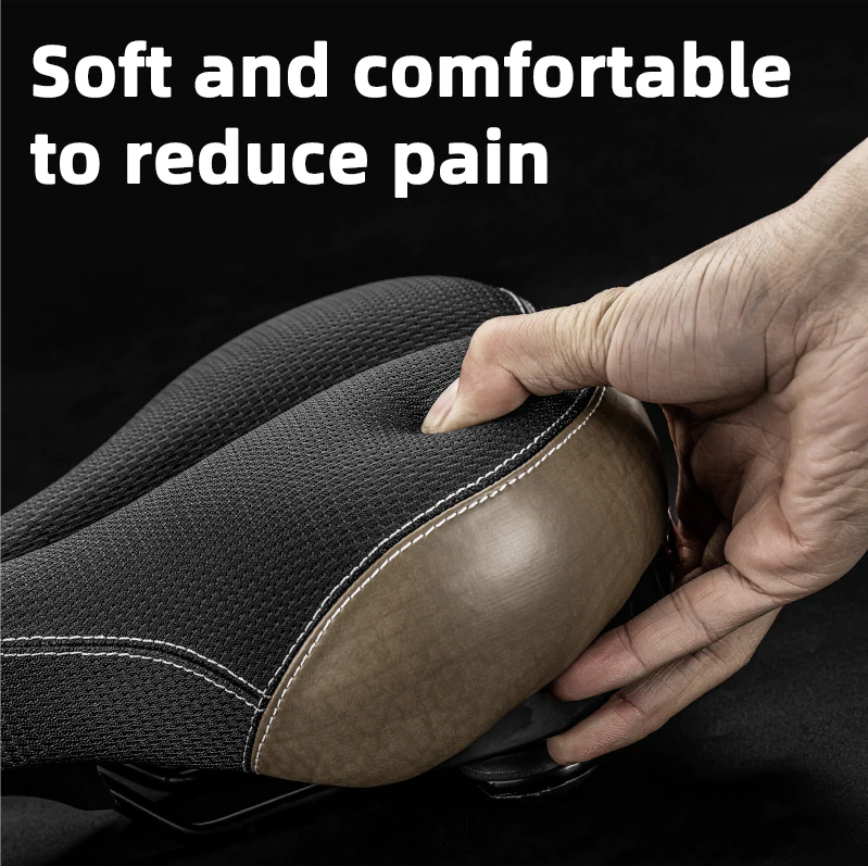 ROCKBROS Bicycle Saddle Seat Cushion with Taillight Breathable Softlou