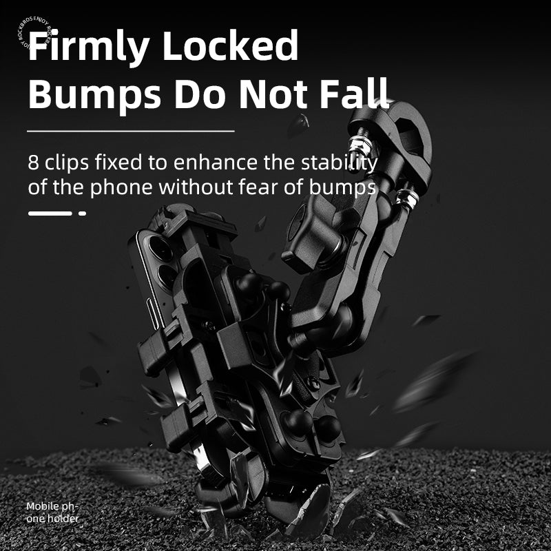 ROCKBROS Metal Bicycle Phone Holder - Universal Shockproof Mount