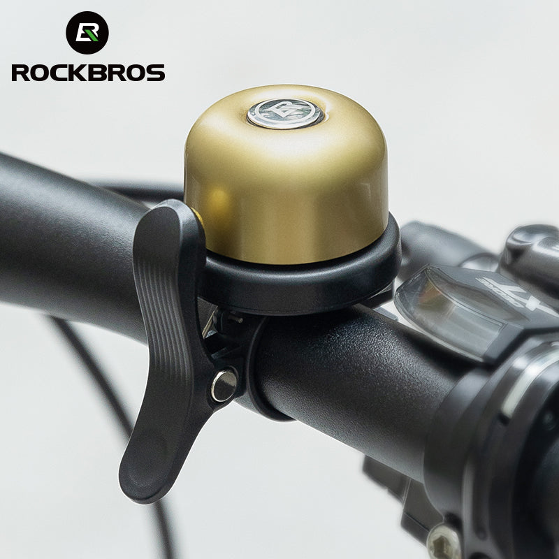 ROCKBROS Bike Bell Ring Horn Classic Bicycle Bell Anti-Theft for Adults Suitable for 0.87‘’/22.2mm Diameter Handlebar
