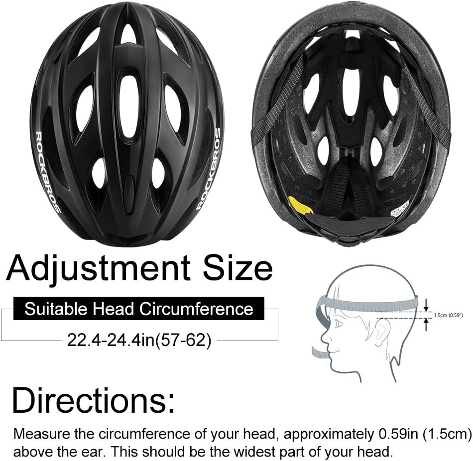 ROCKBROS Lightweight Cycling Helmet with Removable Goggles Sun Visor