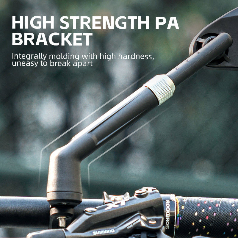 ROCKBROS Adjustable Bike Mirror Anti-Glare 360-Degree Rotation