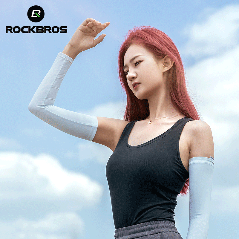 ROCKBROS Sun Protection Arm Sleeves Cooling Running