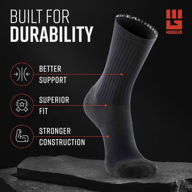 MudGear Ruck Sock (All Black)
