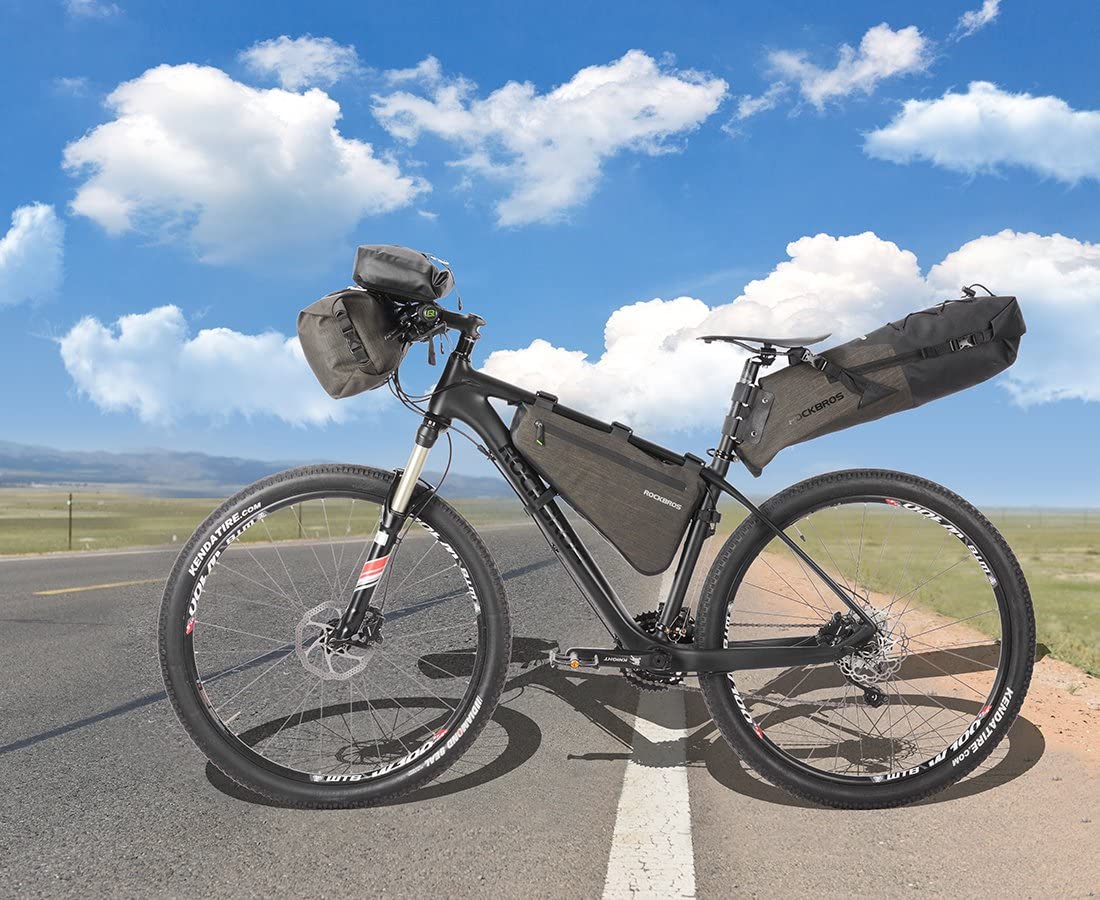 Waterproof Handlebar Bags Front 2 Dry Packs for MTB Road Bicycles 19-20L