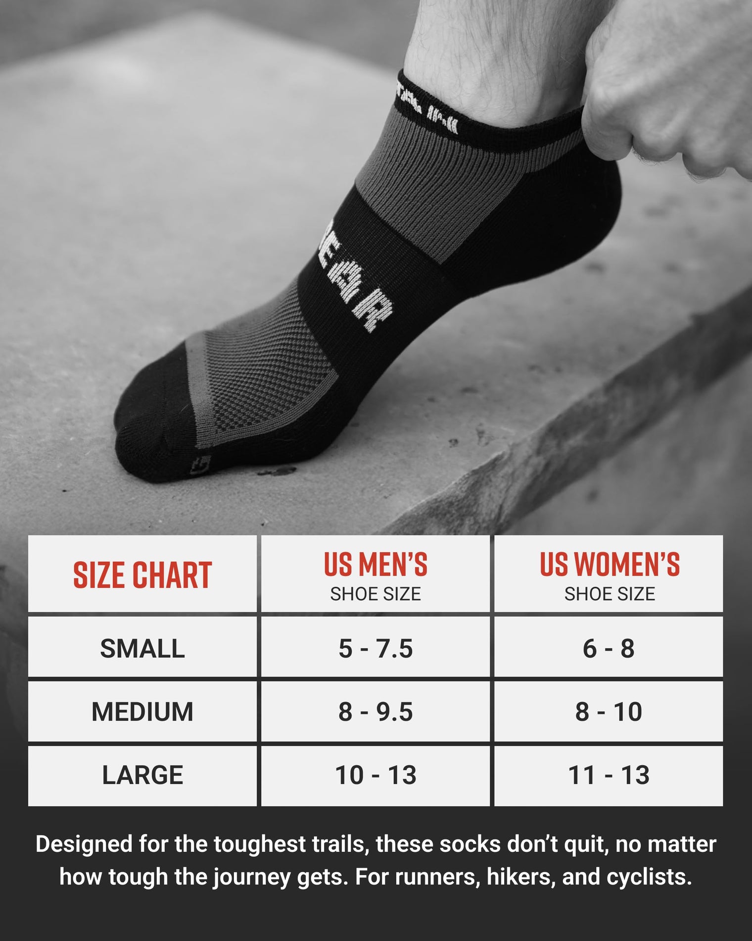 SPARTAN by MudGear No-Show Sock