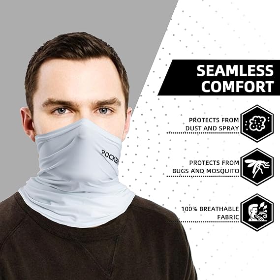 ROCKBROS Cooling Neck Gaiter Bandana UV Protection Breathable Multi-Purpose