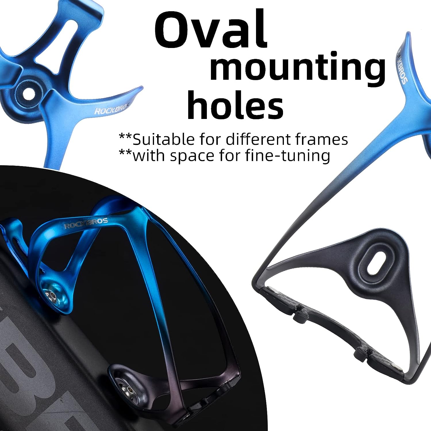 ROCKBROS Bike Water Bottle Holder Lightweight Bicycle Water Bottle Cage Aluminum Alloy Bike Cup Holder