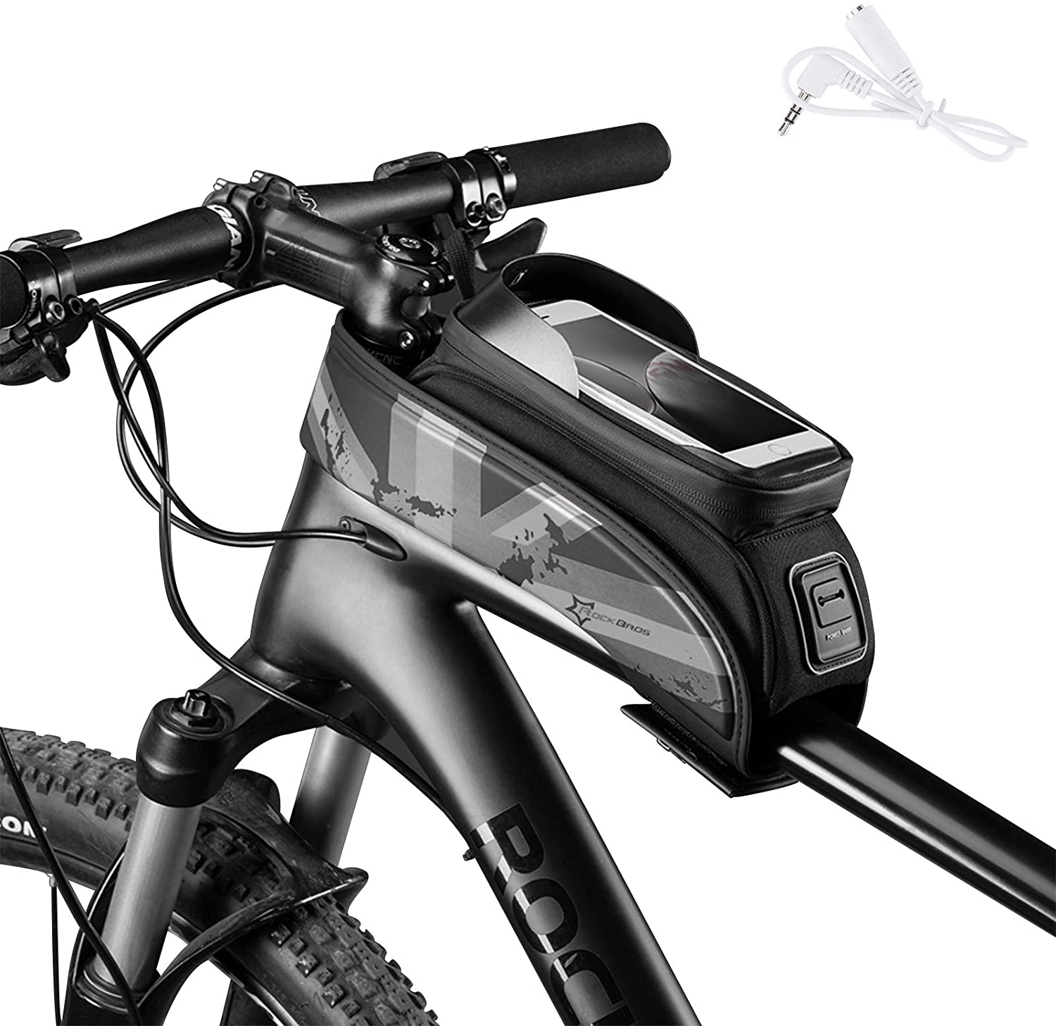 ROCKBROS-Bike Phone Bag Bike Front Frame Bag Sensitive Touch Screen