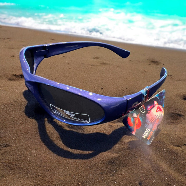 Mountain Shades Kids Defender Sunglasses - Ages 9-12 (Blue)