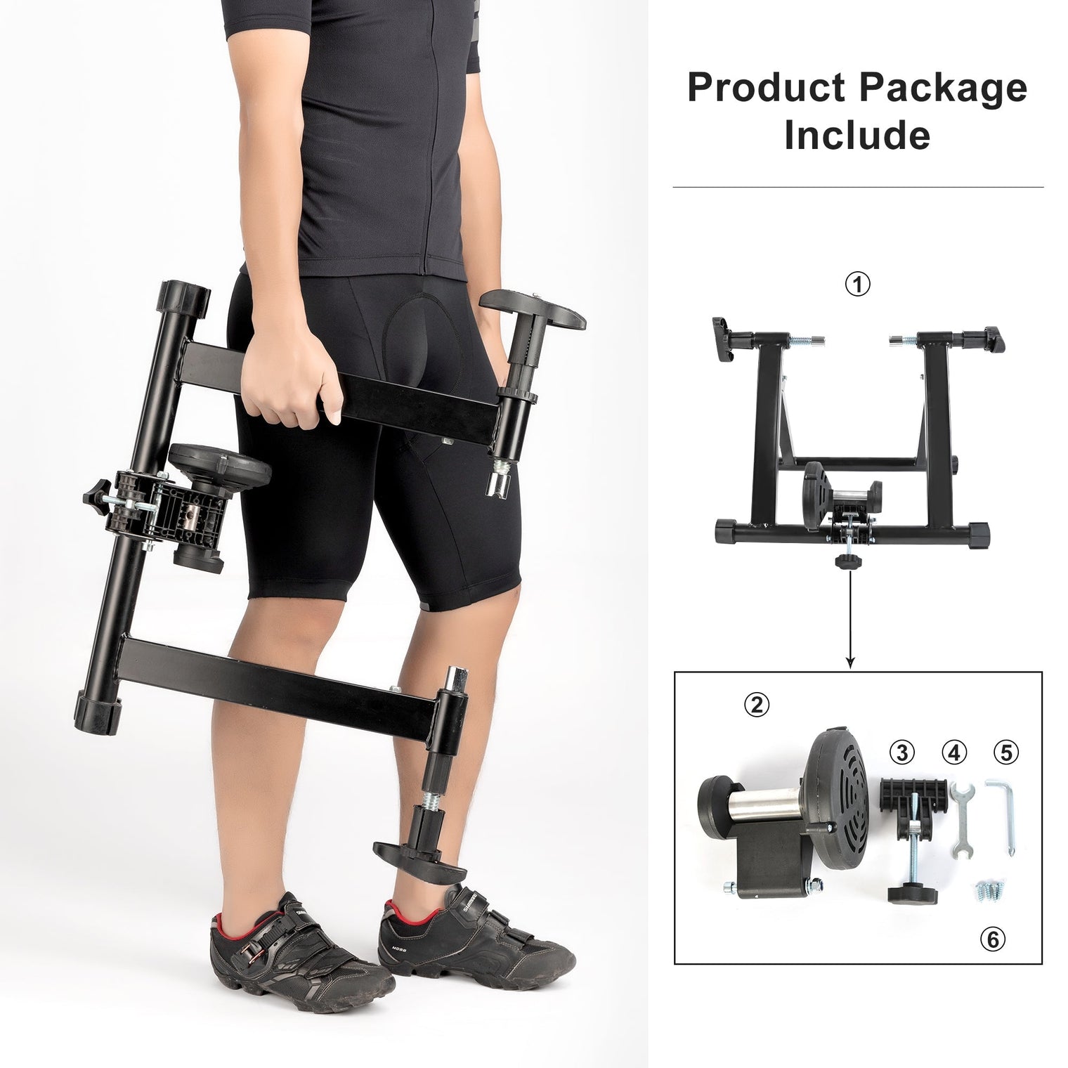 ROCKBROS Foldable Bike Trainer Stand for Indoor Cycling Exercise