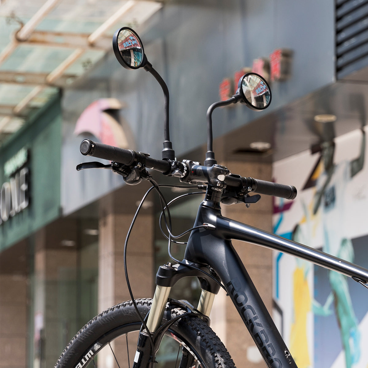 ROCKBROS Bike Mirror Handlebar Mount Safe Rear View Mirror