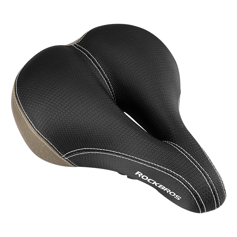 ROCKBROS Bicycle Saddle Seat Cushion with Taillight Breathable Softlou