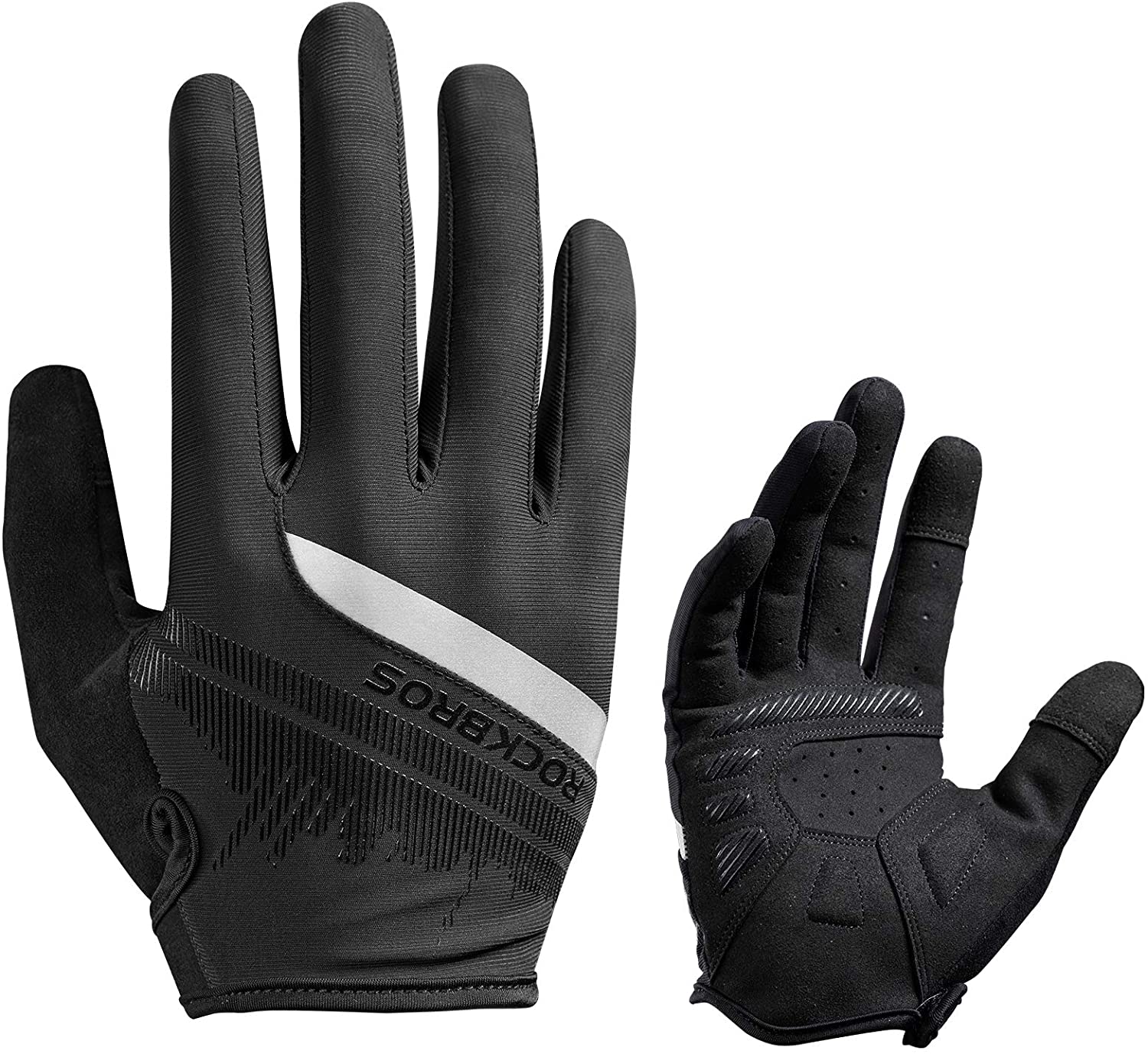ROCKBROS Touch Screen Cycling Gloves - Anti-Slip, Breathable Full Finger