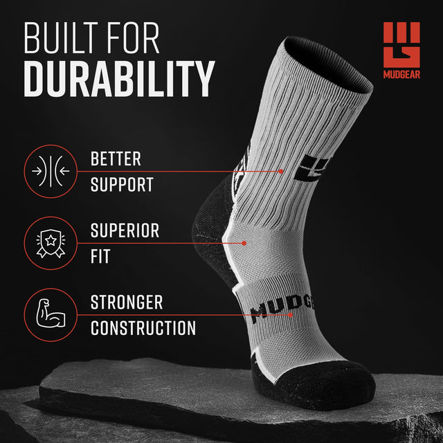 MudGear Ruck Sock (Gray/Black)