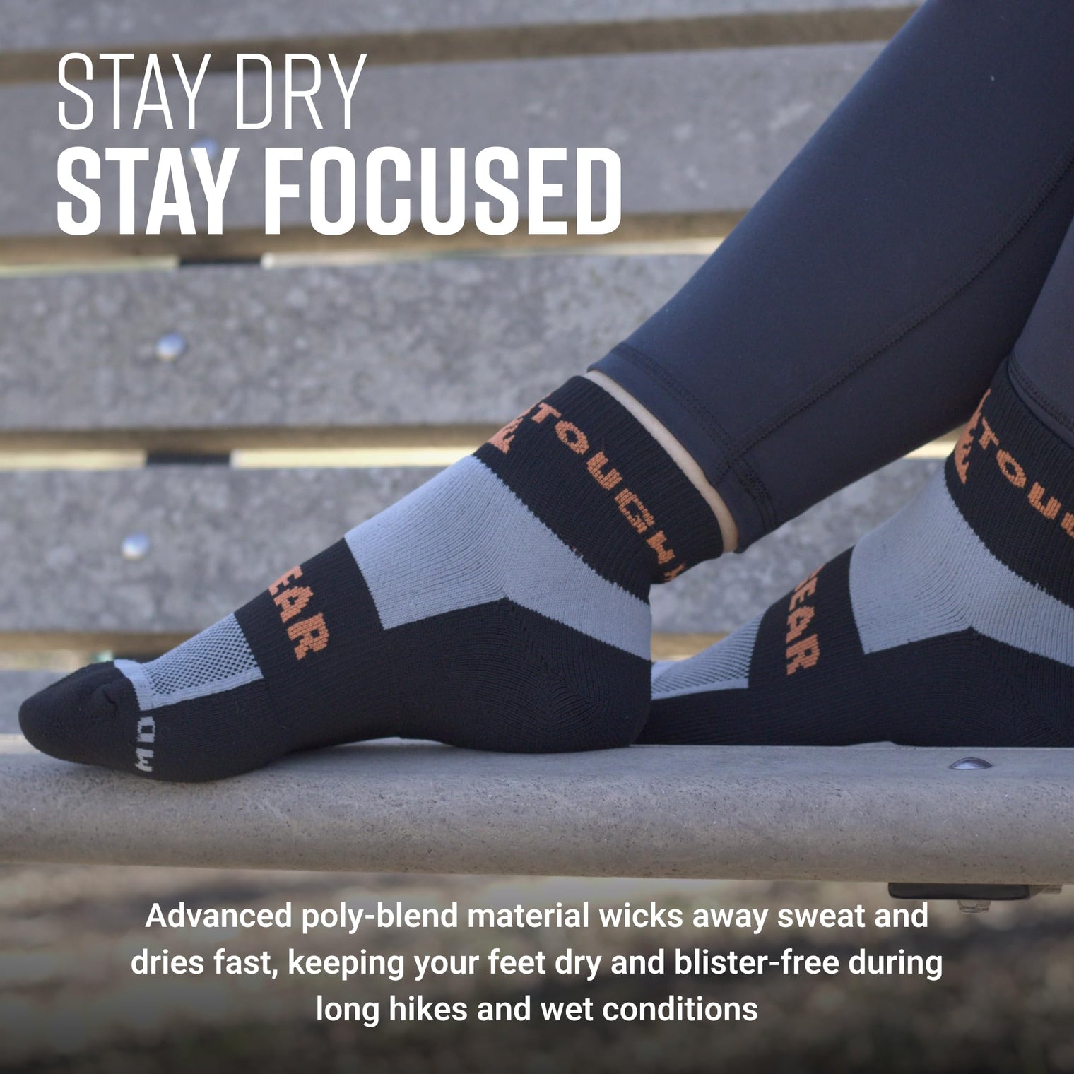 Tough Mudder by MudGear Quarter (1/4) Crew Sock