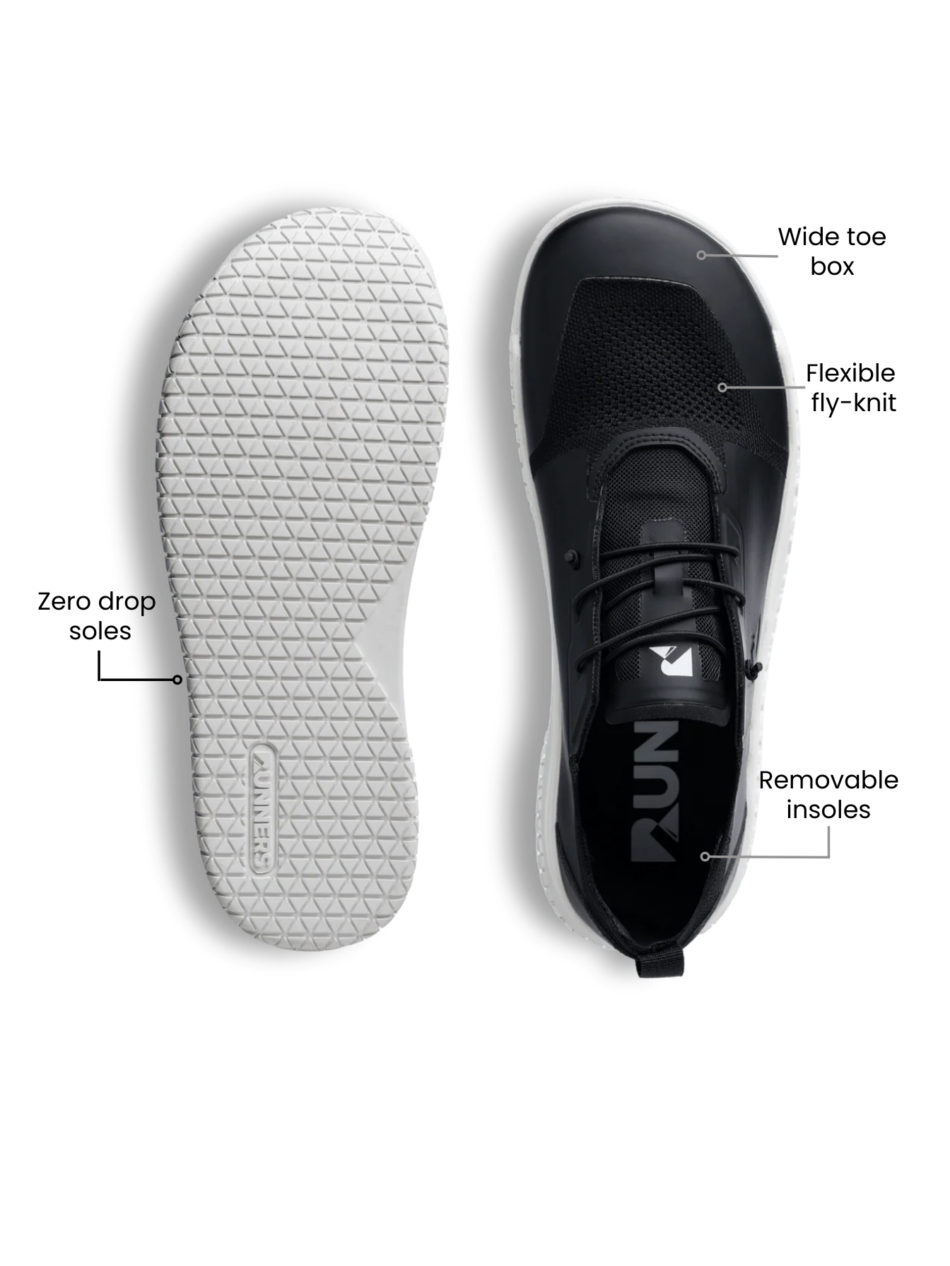 Legend Hybrid Barefoot Trainer Black