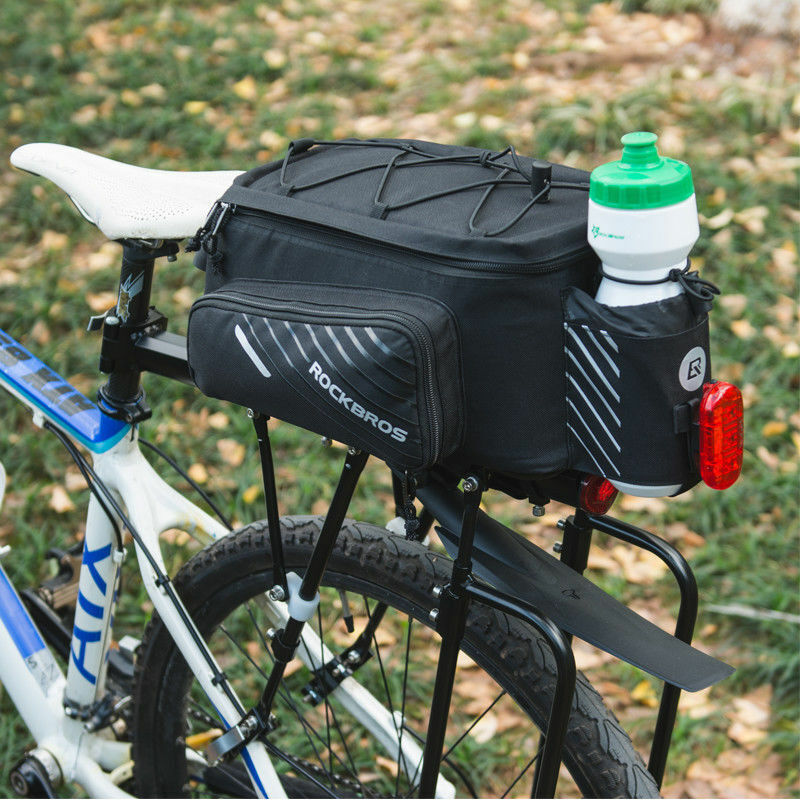 Pro Bicycle Rear Rack Bag with Extra Pockets