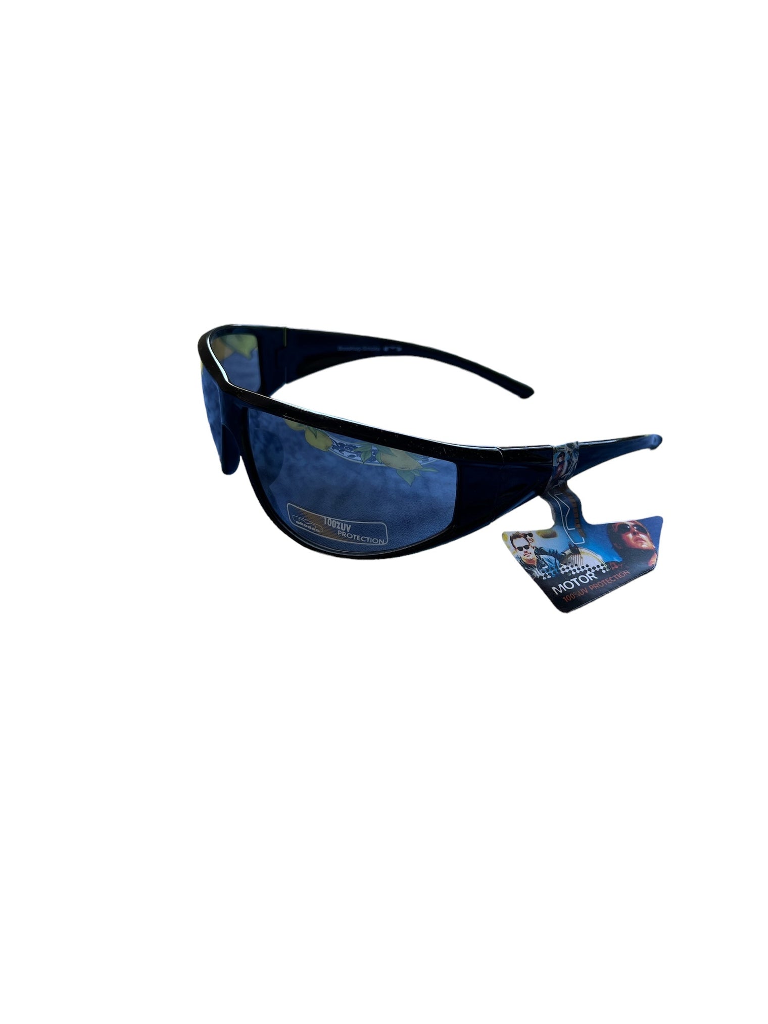 Mountain Shades Ergonomic Wrap Wind Sport Sunglasses - Boss Hog (Smoke Mirror)