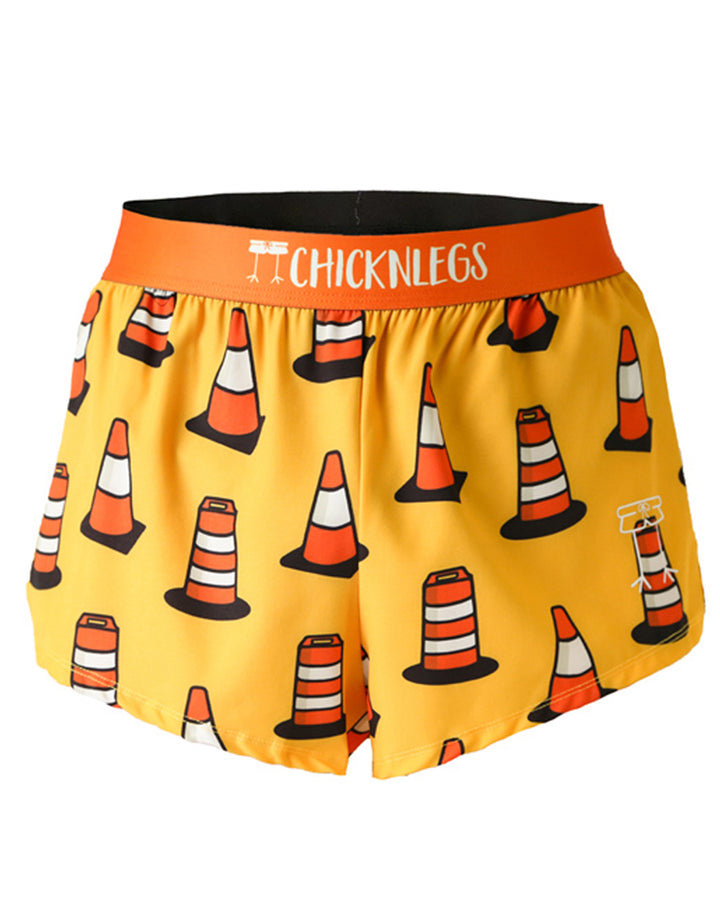 Men's Traffic Cones 2" Half Split Shorts (XS, S, M, L, XL)