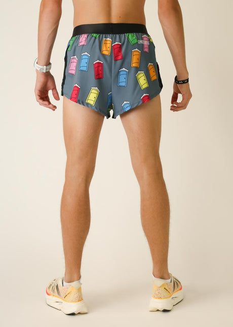 Men's Porta Potty 2" Half Split Shorts (XS, S, M, L, XL)