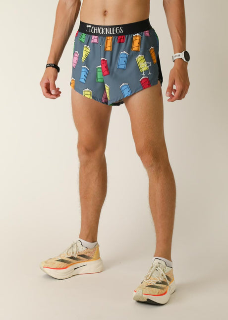 Men's Porta Potty 2" Half Split Shorts (XS, S, M, L, XL)