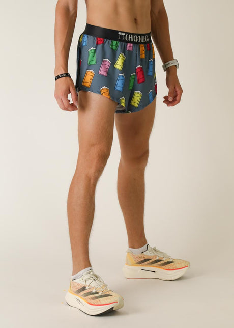 Men's Porta Potty 2" Half Split Shorts (XS, S, M, L, XL)