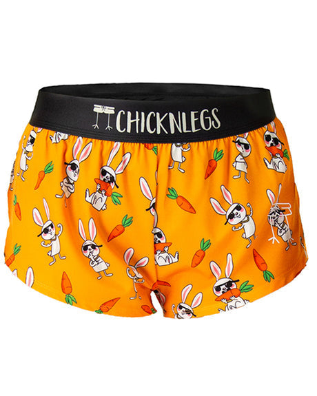 Women's Bad Bunny 1.5" Split Shorts (Orange)