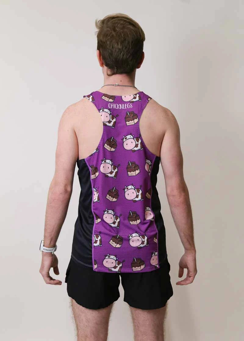 Men's Choccy Cows SP Performance Singlet (Purple) XS S M L XL