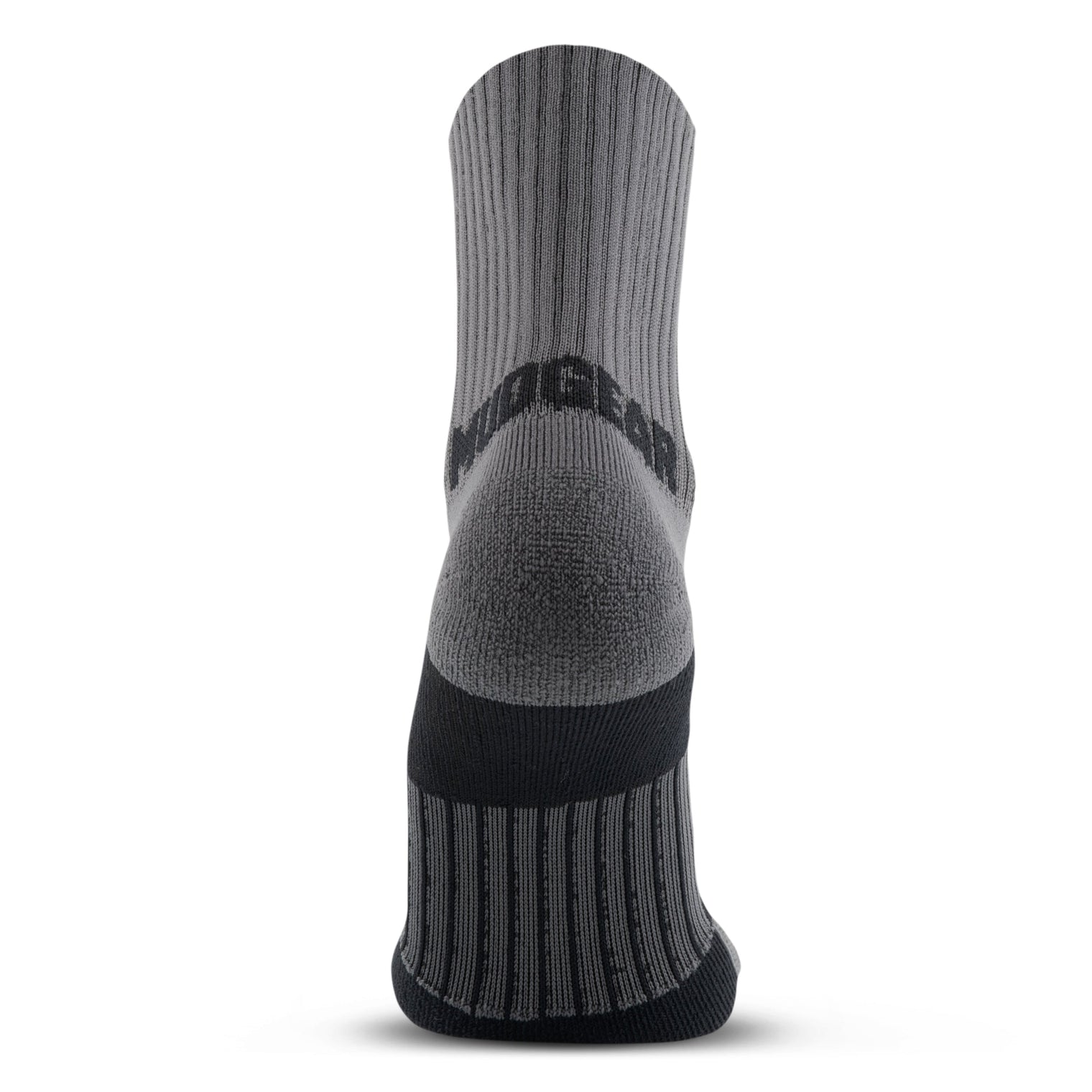 5" Crew Height Trail Running Sock (Gray/Black)