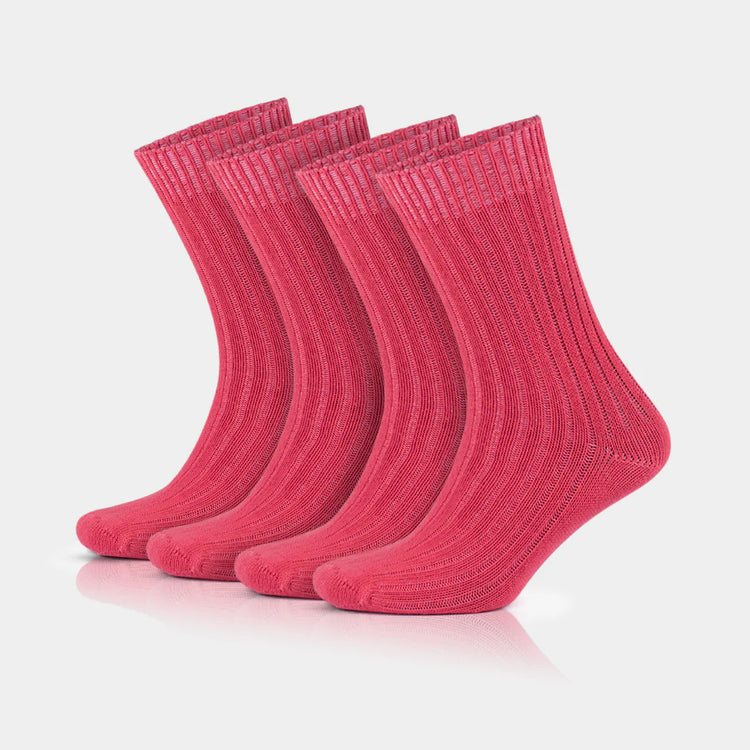 97% Cotton Crew Socks for Men and Women - Colorful