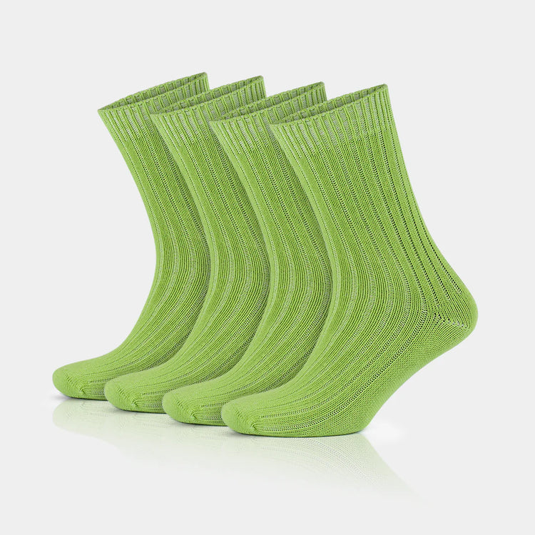 97% Cotton Crew Socks for Men and Women - Colorful