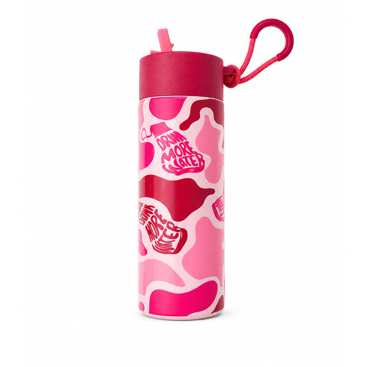 24 oz Water Bottle with Straw Lid
